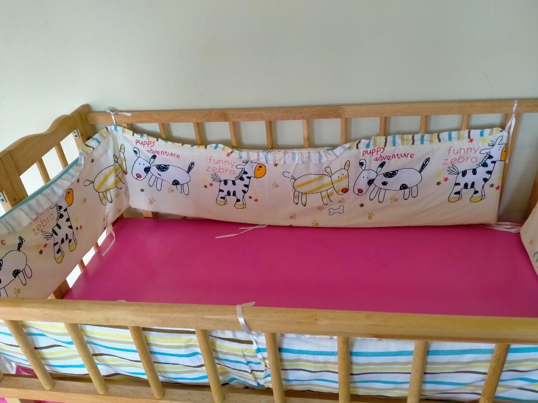 RENT BABY COT INCLUDING SIDE PADS, Babies & Kids, Baby Nursery & Kids Furniture, Cots & Cribs