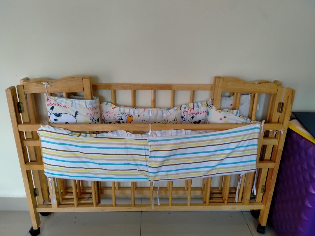 RENT BABY COT INCLUDING SIDE PADS, Babies & Kids, Baby Nursery & Kids