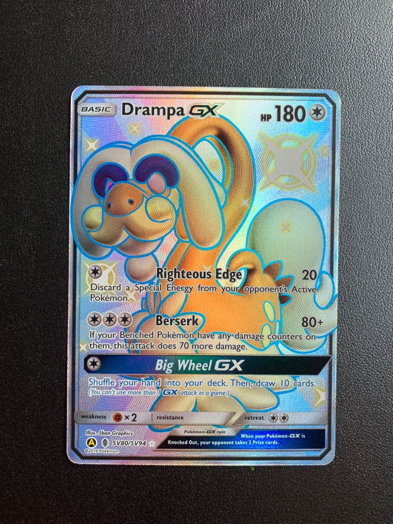Shiny Drampa GX Hidden Fates Pokemon Cards Hobbies Toys Toys shiny-drampa-gx-hidden-fates-pokemon-cards-hobbies-toys-toys