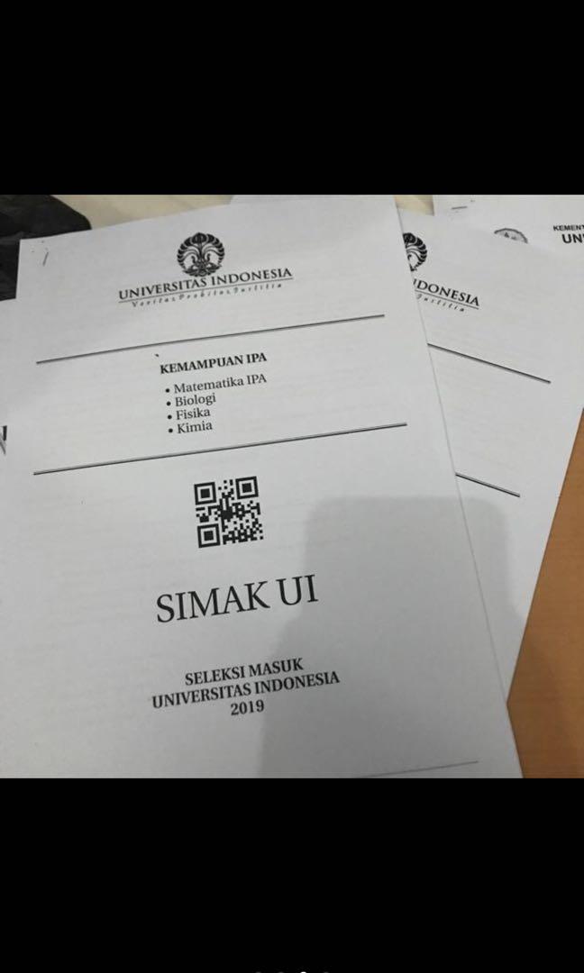 Soal Simak Ui Mandiri Penmaba Unj 2019 2020 Asli Buku Alat Tulis Buku Di Carousell