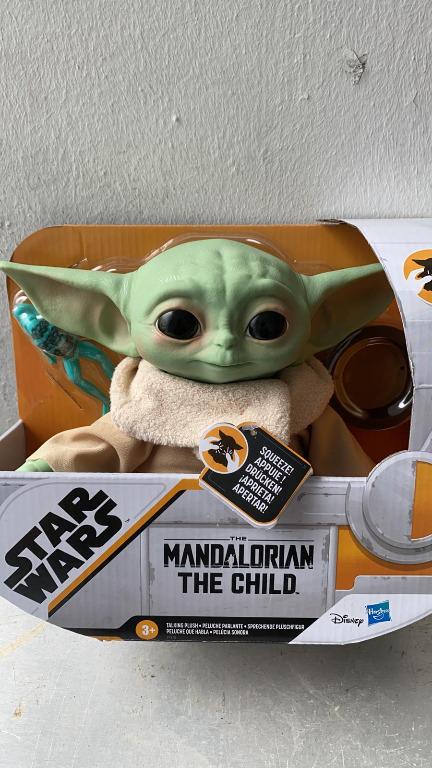 star wars mandalorian the child talking plush