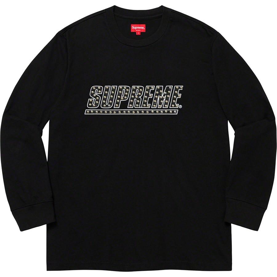 Supreme black 2025 long sleeve shirt