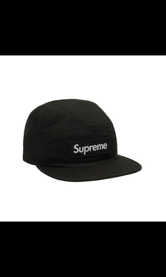 supreme washed chino twill camp cap fw18