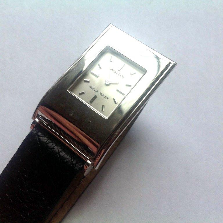 Tiffany and Co. Schlumberger 18K Solid White Gold Lady Wrist Watch, 100 ...