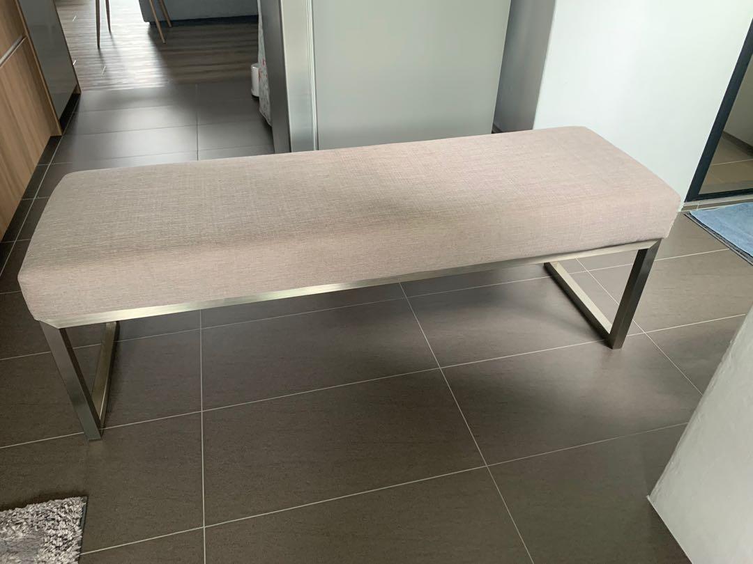 Used Low Long Bench With Stainless Steel Leg For Sale Furniture Tables Chairs On Carousell