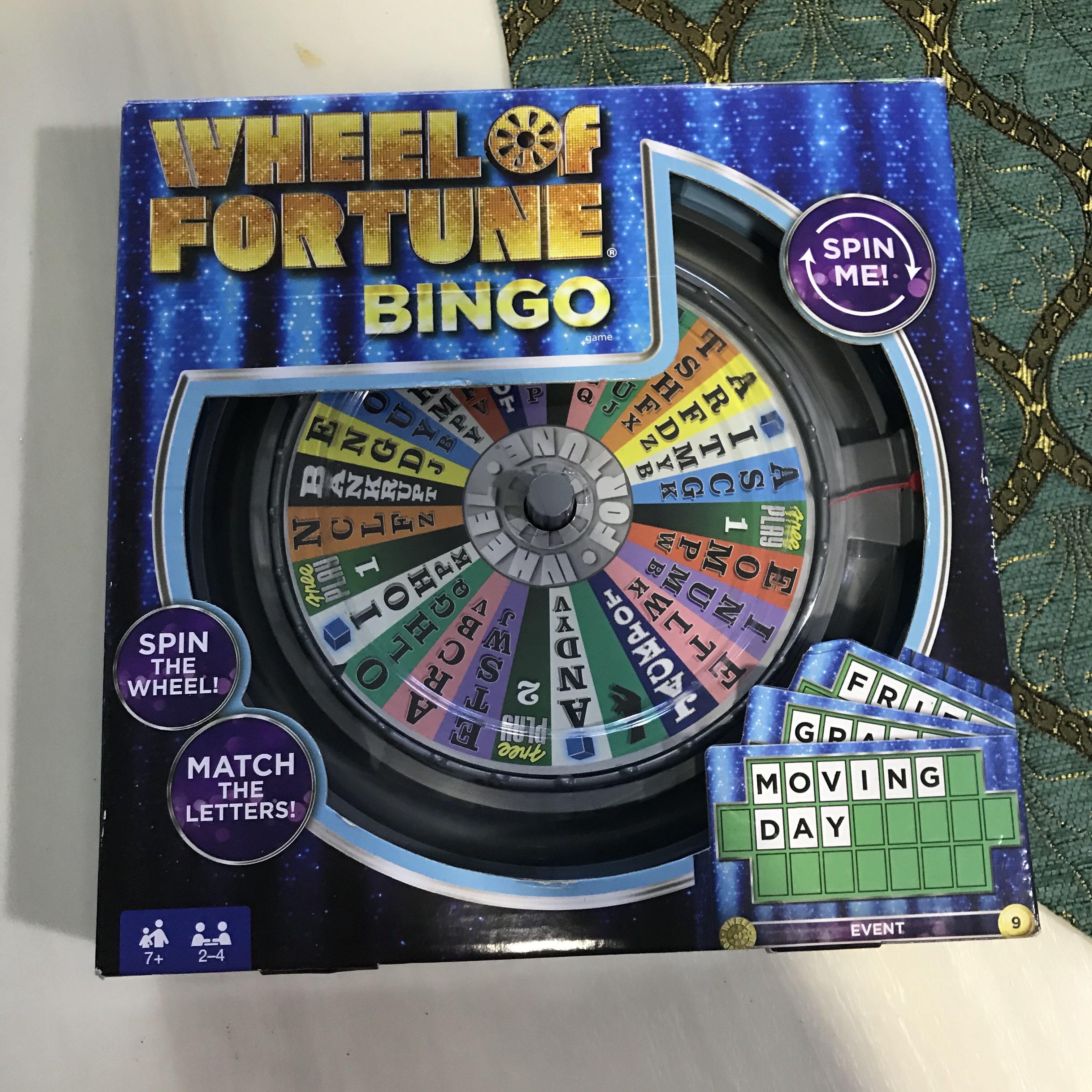 Wheel of Fortune Bingo Game, Hobbies & Toys, Toys & Games on Carousell
