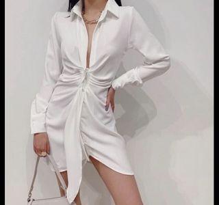 White out Long sleeve blouse