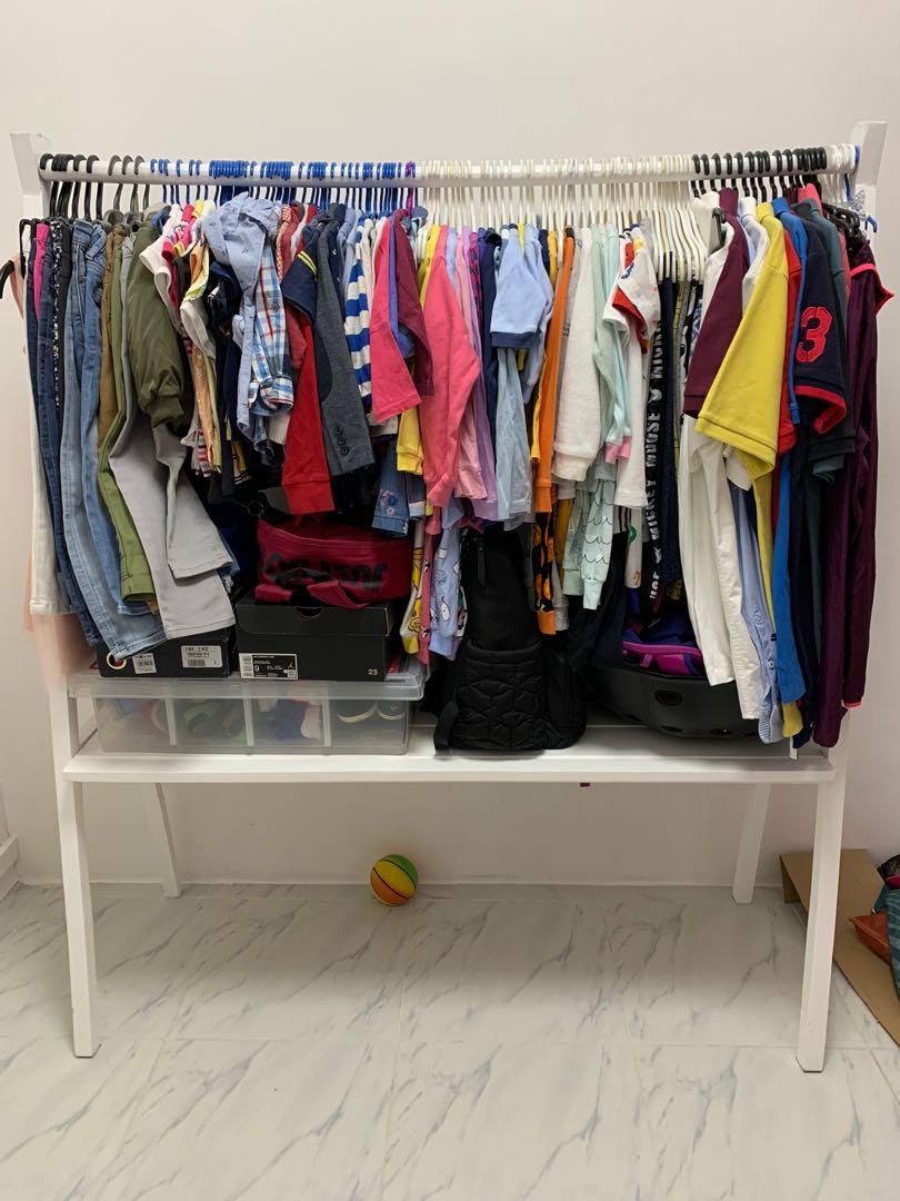 wooden clothing rack on Wooden Clothes Hanger Rack Furniture Home Living Home Improvement Organization Hooks Hangers On Carousell