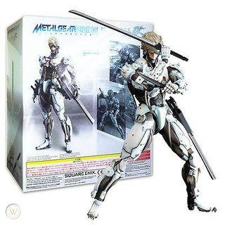 (WTB)**Authentic Play Arts Kai White armoured Raiden and Vincent Valentine.