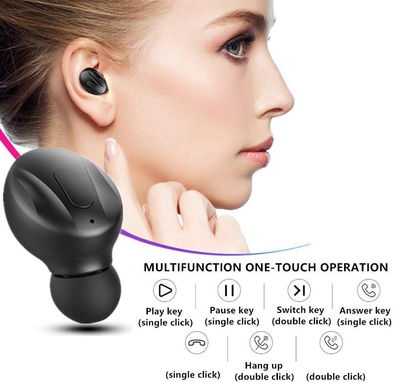 XG 13 Wireless Earbuds Bluetooth 5.0 Wireless Headphones 23H Playtime Deep Bass Stereo Sound True Wireless Earphones Earbuds with Mic Headphones for Running Stereo Calls Low Latency with Charging Case...