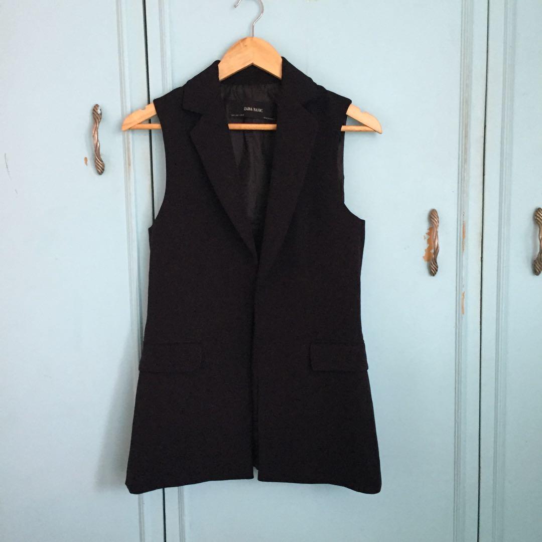 zara blazer vest