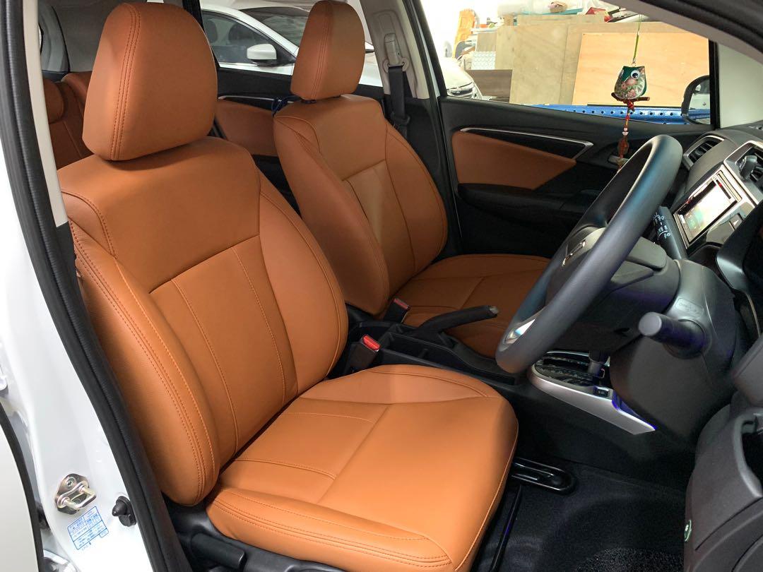 Honda fit top leather seat covers