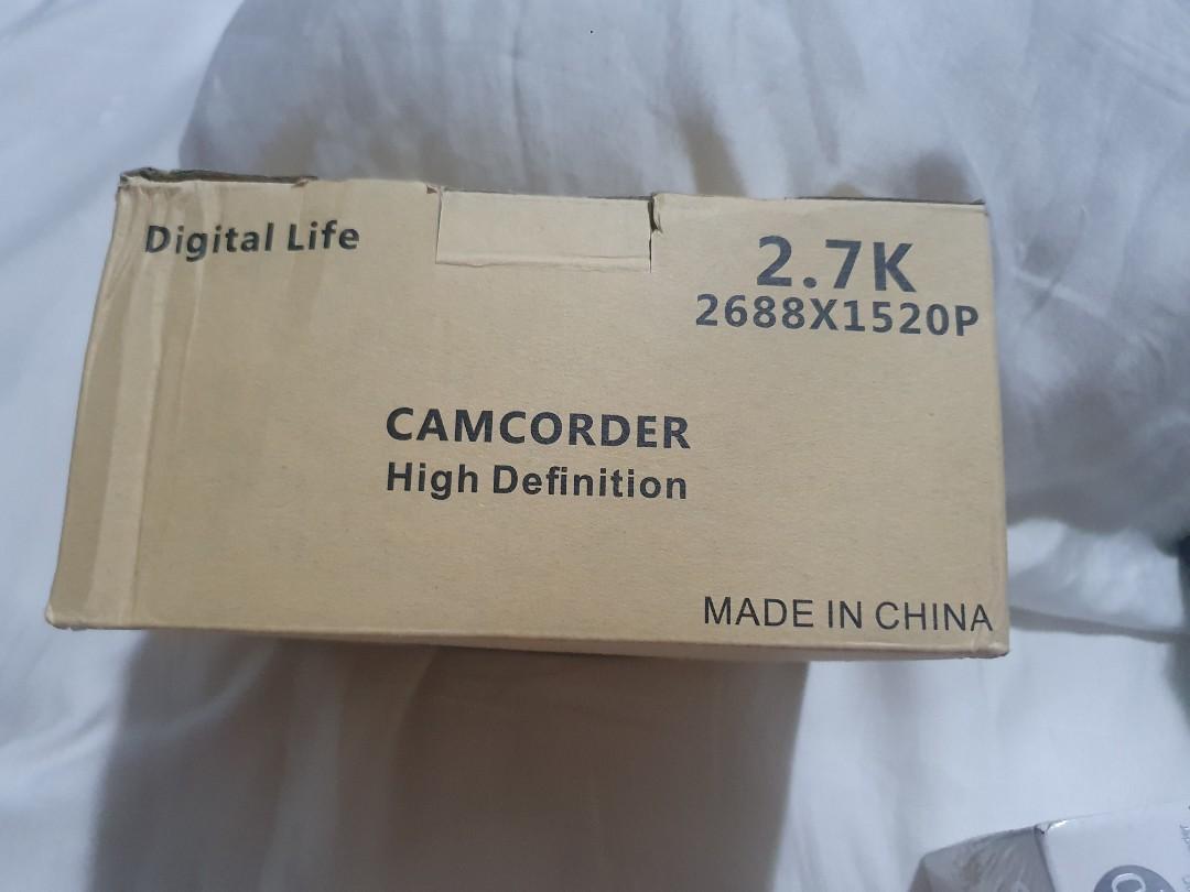 2.7k Digital Life Camcorder High Definition, Photography, Video Cameras