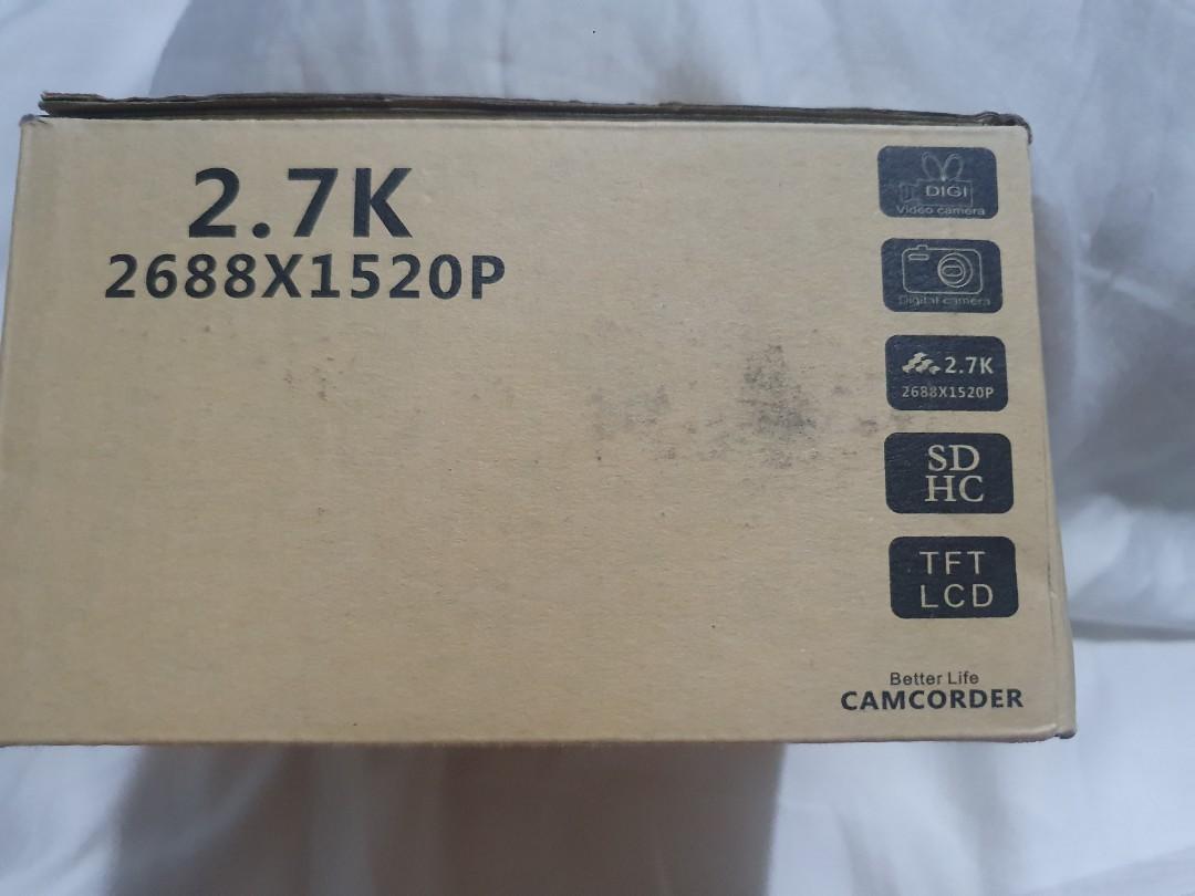 2.7k Digital Life Camcorder High Definition, Photography, Video Cameras
