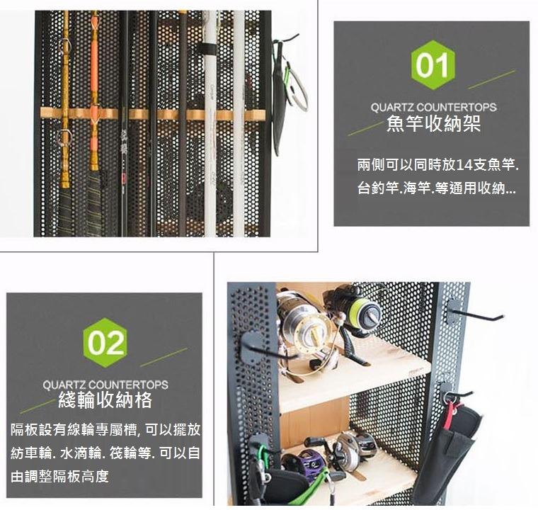 旋轉式 釣具漁具收納櫃 T0580 釣魚竿多功能漁具展架魚竿架子實木展示架落地家用釣具漁具收納櫃 運動產品 其他運動產品 Carousell
