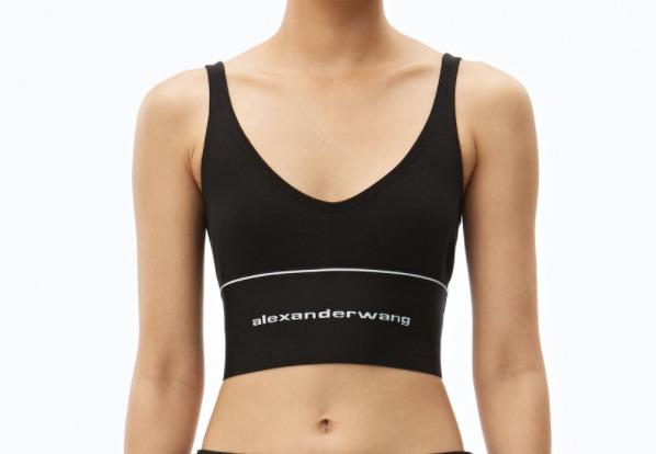 Alexander Wang Exclusive Logo Elastic Bra, Women's Fashion, Tops, Other  Tops on Carousell