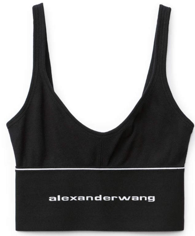 Alexander Wang Exclusive Logo Elastic Bra