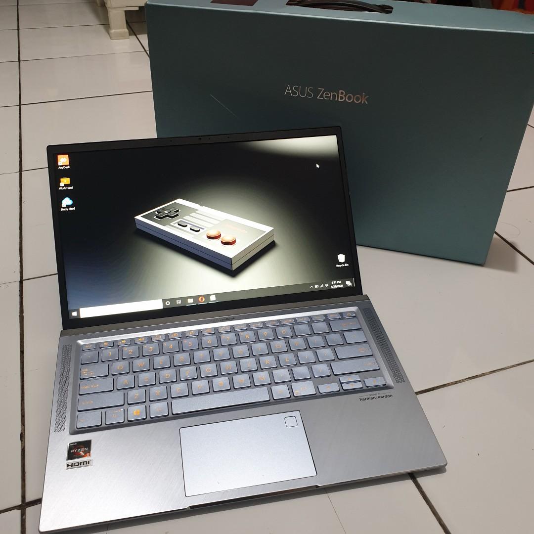 Asus Zenbook Um431da Elektronik Komputer Laptop Di Carousell