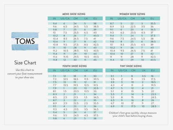 toms baby shoes sizing