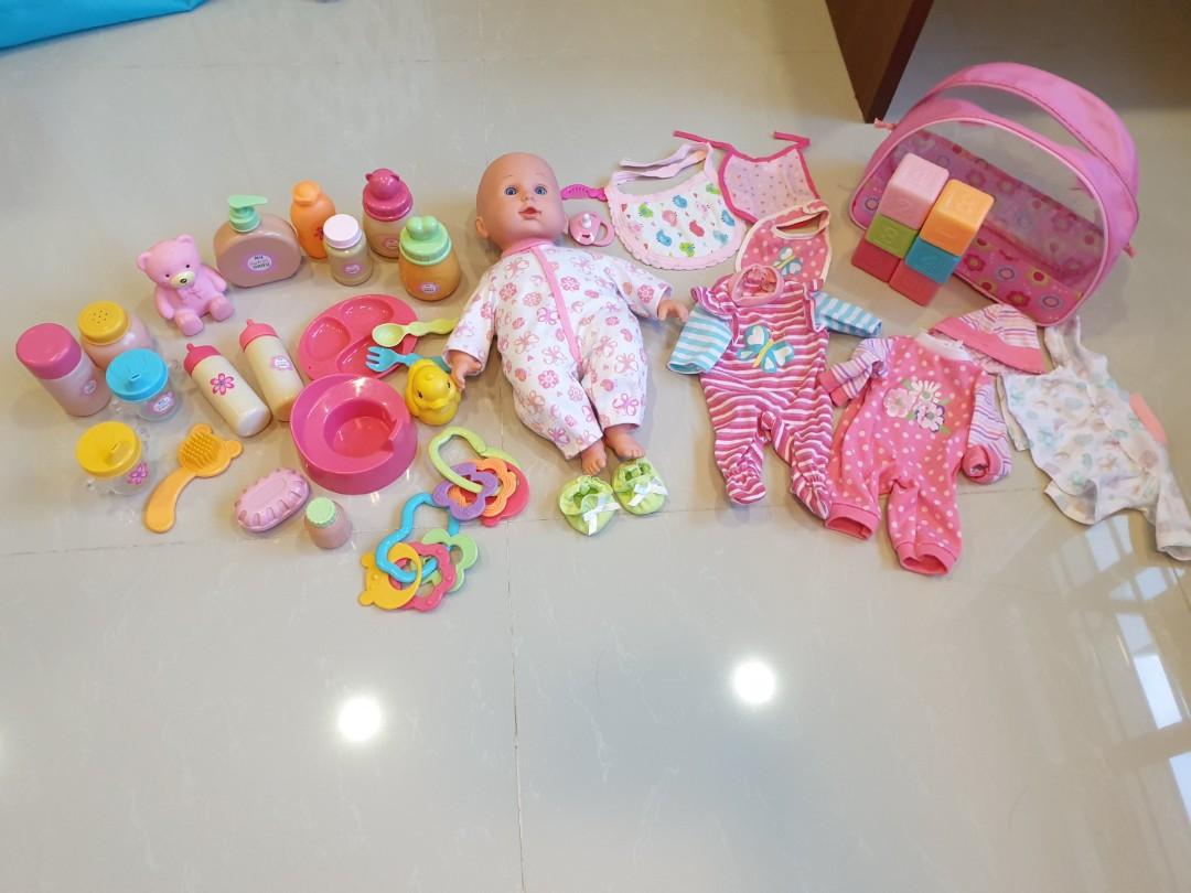baby doll with carrier set