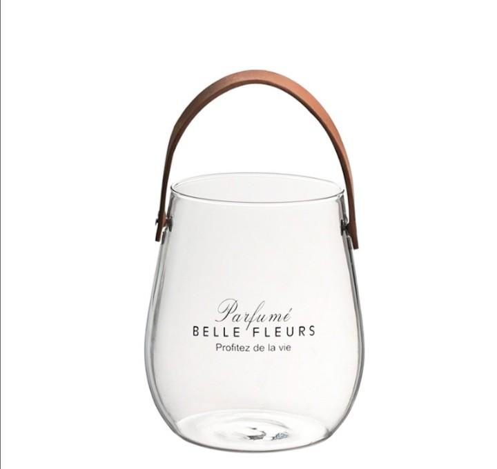 Belle Fleur Classy Glass Holder Vase Leather Strap Home Appliances Kitchenware On Carousell La belle fleur sauvage translates roughly to beautiful wildflower. carousell