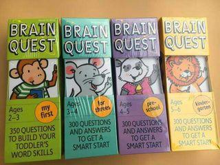 Brandnew and Sealed BRAIN QUEST sold as set of 4