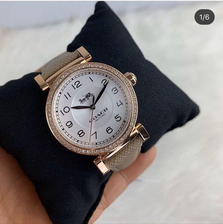 Coach madison watch rose sale gold