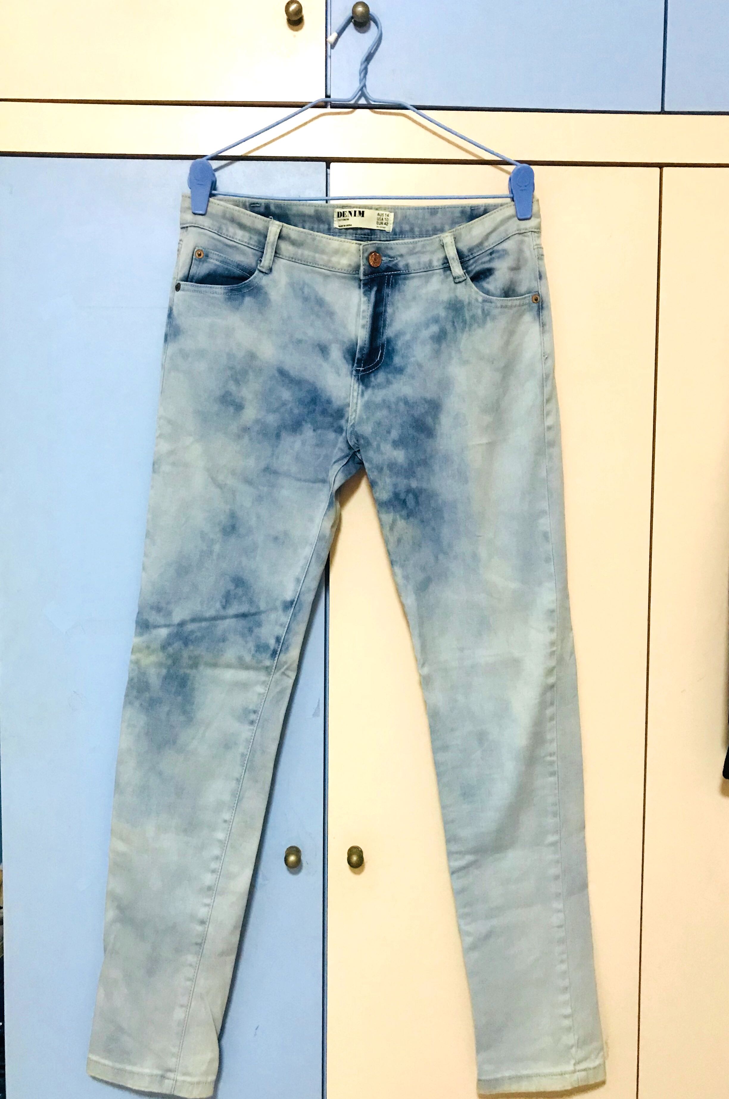 Cotton On Acid Wash Denim Jeans, Women 