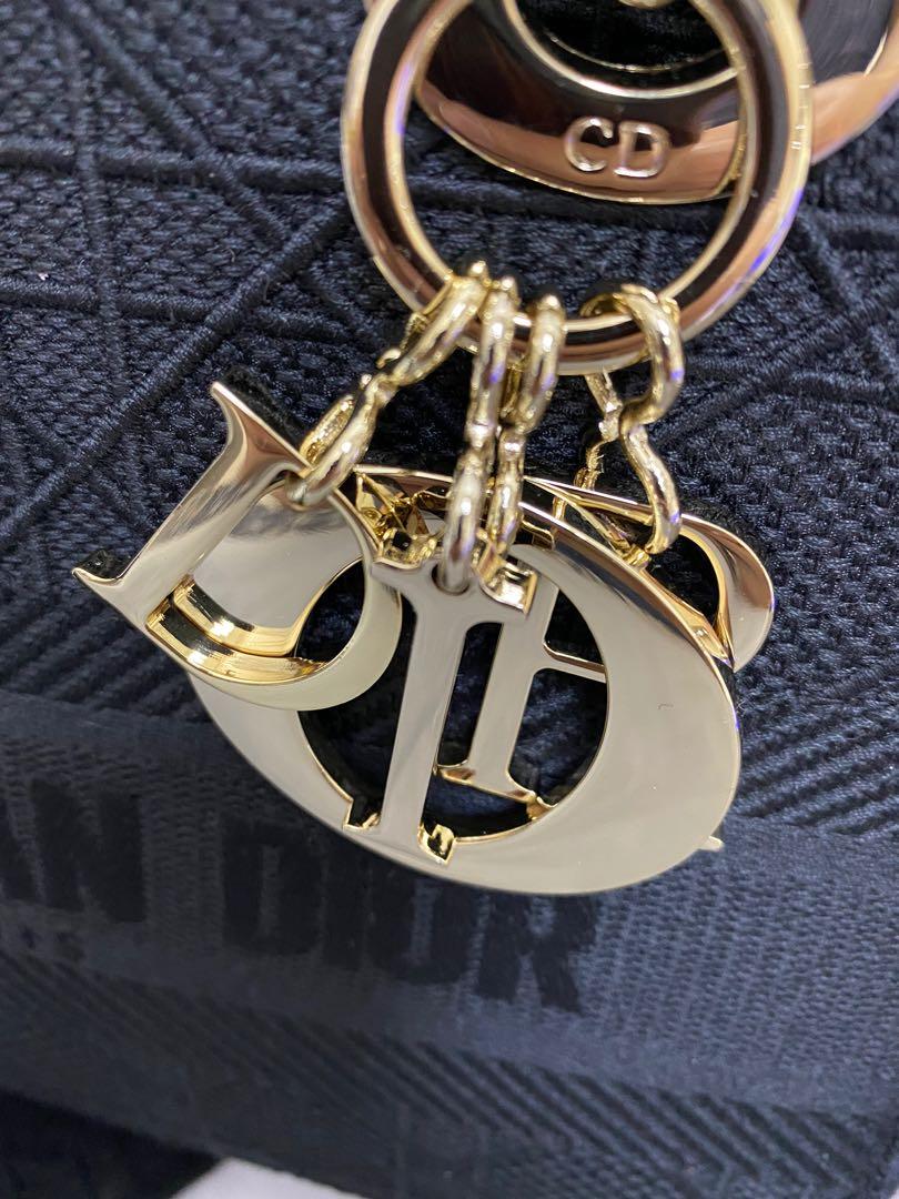 Dior Medium Lady D Lite Bag Black Cannage Embroidery Women S Fashion Bags Wallets On Carousell