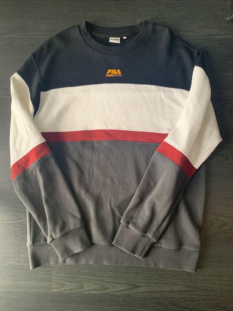 fila striped sweater