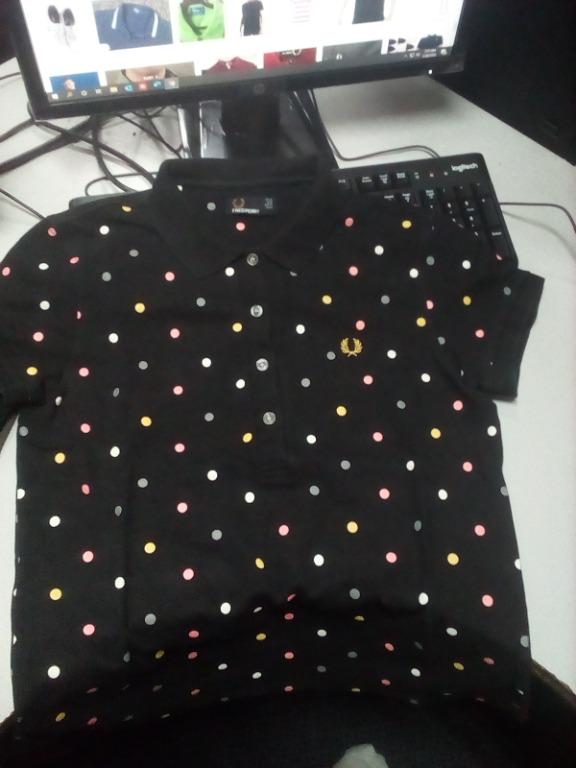 Fred perry polka dot polo best sale