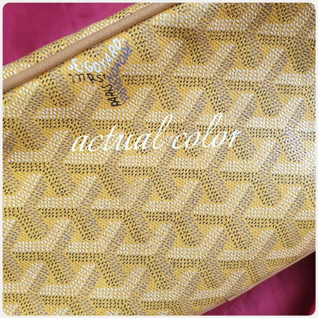 🛑Goyard Yellow Chevron Printed Camera Sling Body Bag, Luxury