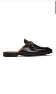 Gucci Black Princetown Slippers