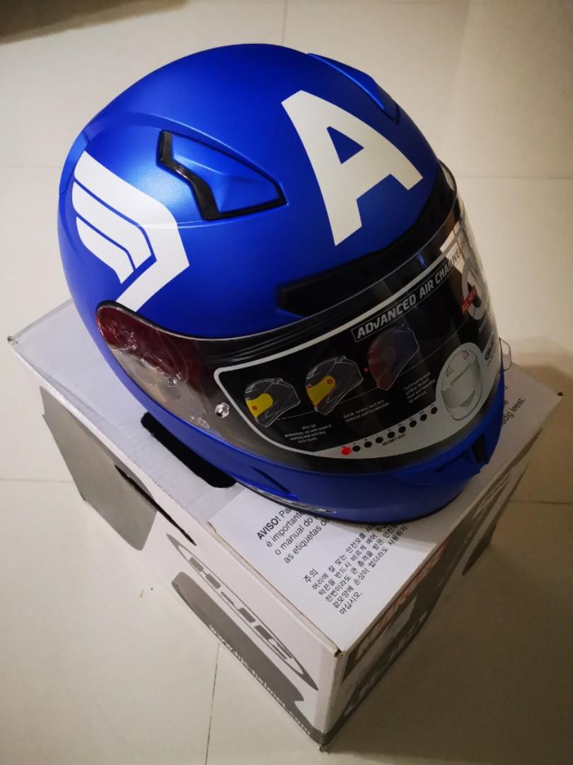 HJC Helmet CL17 Captain America, Motorcycles, Motorcycle Apparel on