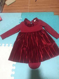 H&M Red Dress 6-9months
