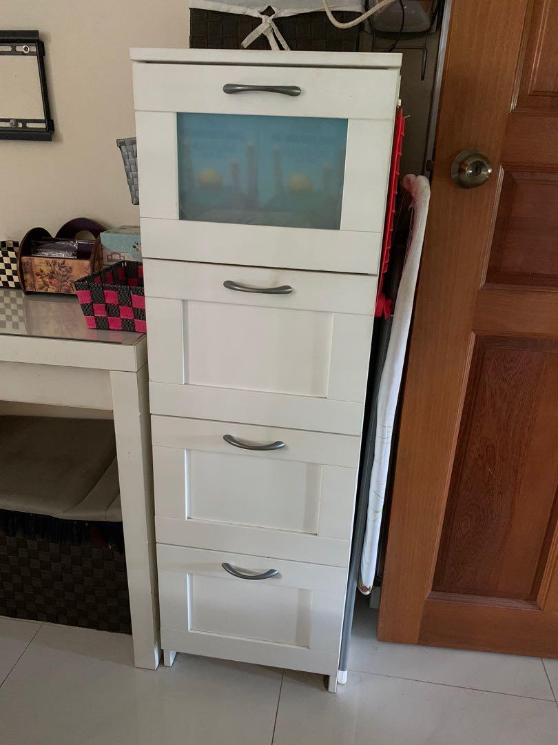 Ikea 4 Drawer Cabinet Furniture Shelves Drawers On Carousell