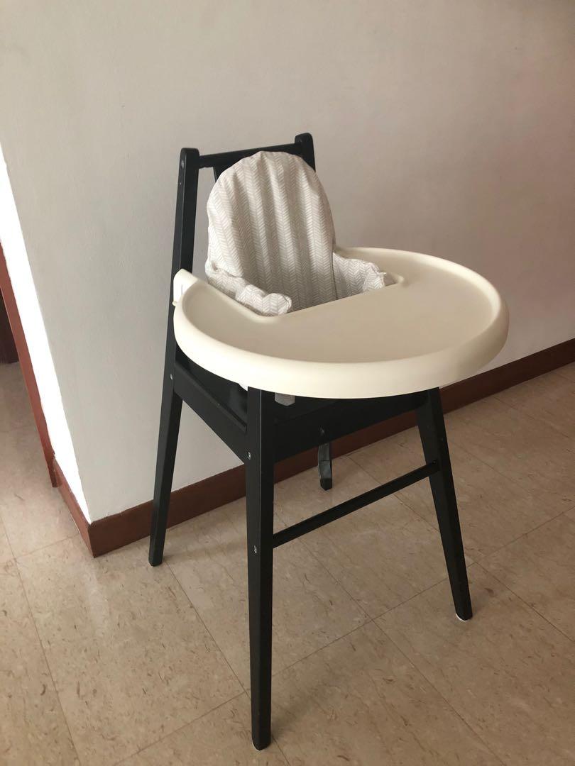 Ikea High Chair with cushion, Babies & Kids, Nursing & Feeding on Carousell
