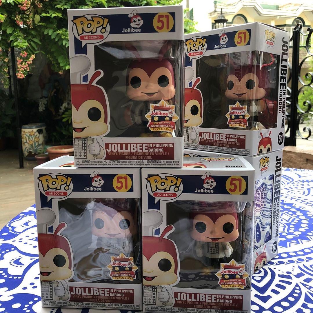 Jollibee FUNKO POP Limited Edition (Category: Designer & Blind Box Toys) located in Quezon City. Submitted by fatzsimbe.chubbycars (Listing ID 1009396030, Image 1). Description: FOR SALE‼️ JOLLIBEE FUNKO POP Limited Edition 2019 Philippine Independence Day EXCLUSIVE 📍 Items has never been taken out of the box 📍💯 GOOD CONDITION 📍Onhand.