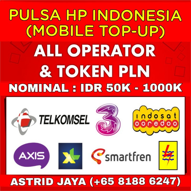 JUAL PULSA INDONESIA MOBILE electronic Top Up, Token ...