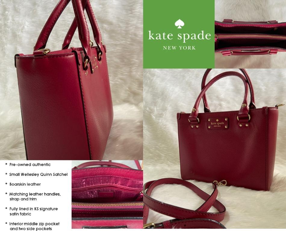 Kate Spade New York Cameron Saffiano Leather Large Satchel Convertible  Crossbody Bag Purse Handbag (Lavender/white) price in UAE,  UAE