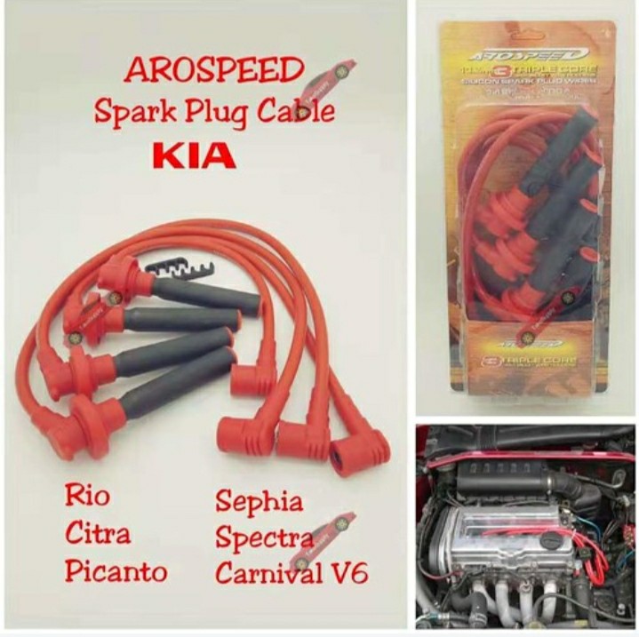 Kia Sparks plug cable arospeed original, Auto Accessories on Carousell