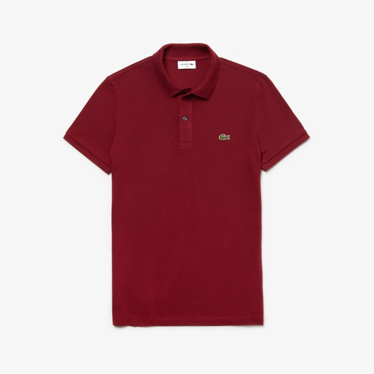 maroon lacoste shirt