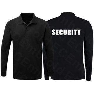 Security Shirt Long Sleeve Polo Dri-Fit  / Black Polo Tee Security / Long Sleeve Security Shirt / Polo Security Shirt