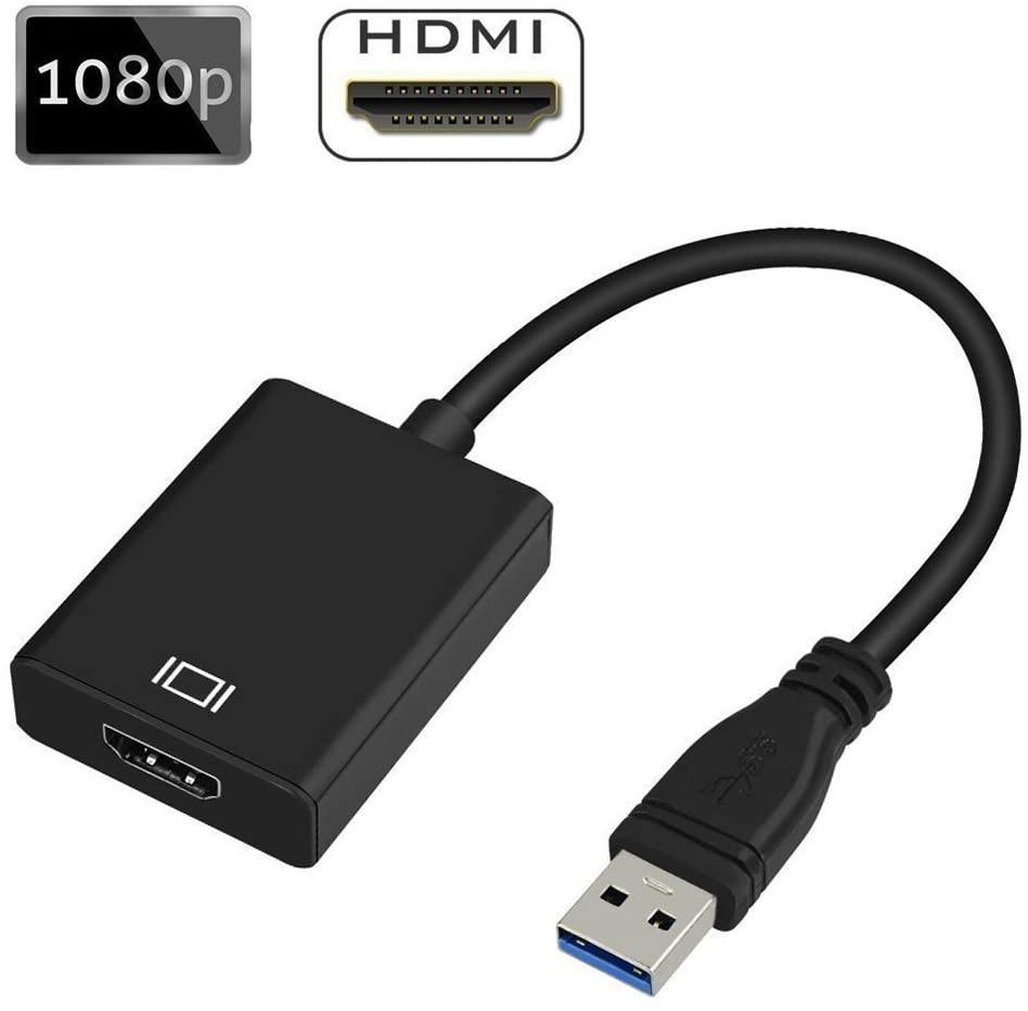 (M1687) RayCue USB 3.0 to HDMI Adapter, USB to HDMI Adapter, HD 1080P Video Graphics Cable