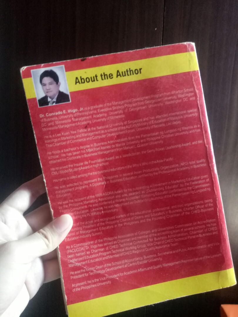 Management for Filipinos (Category: Textbooks) located in Caloocan City. Submitted by kayceegee (Listing ID 1009368553, Image 2). Description: .