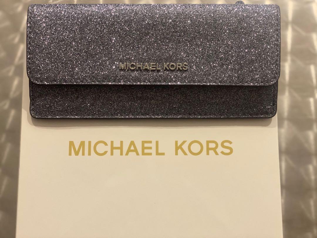 mk glitter wallet