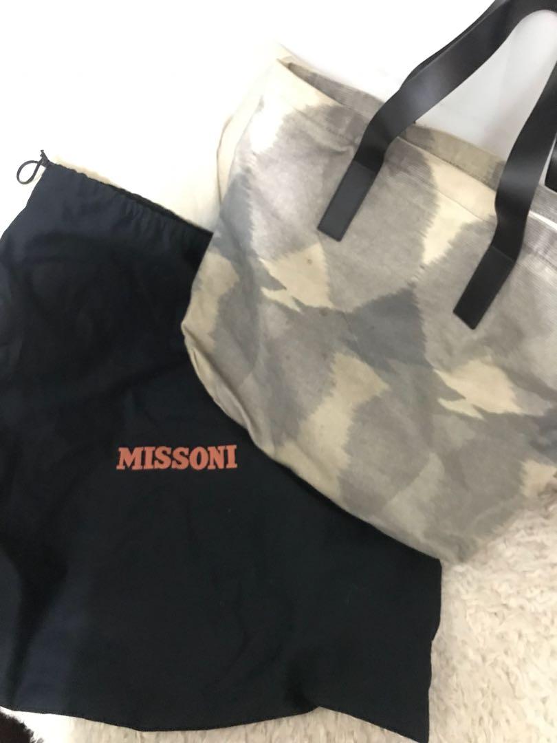 missoni tas tote bag shoping bag made in italy authentic