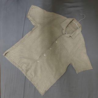 Muji 原色短袖襯衫