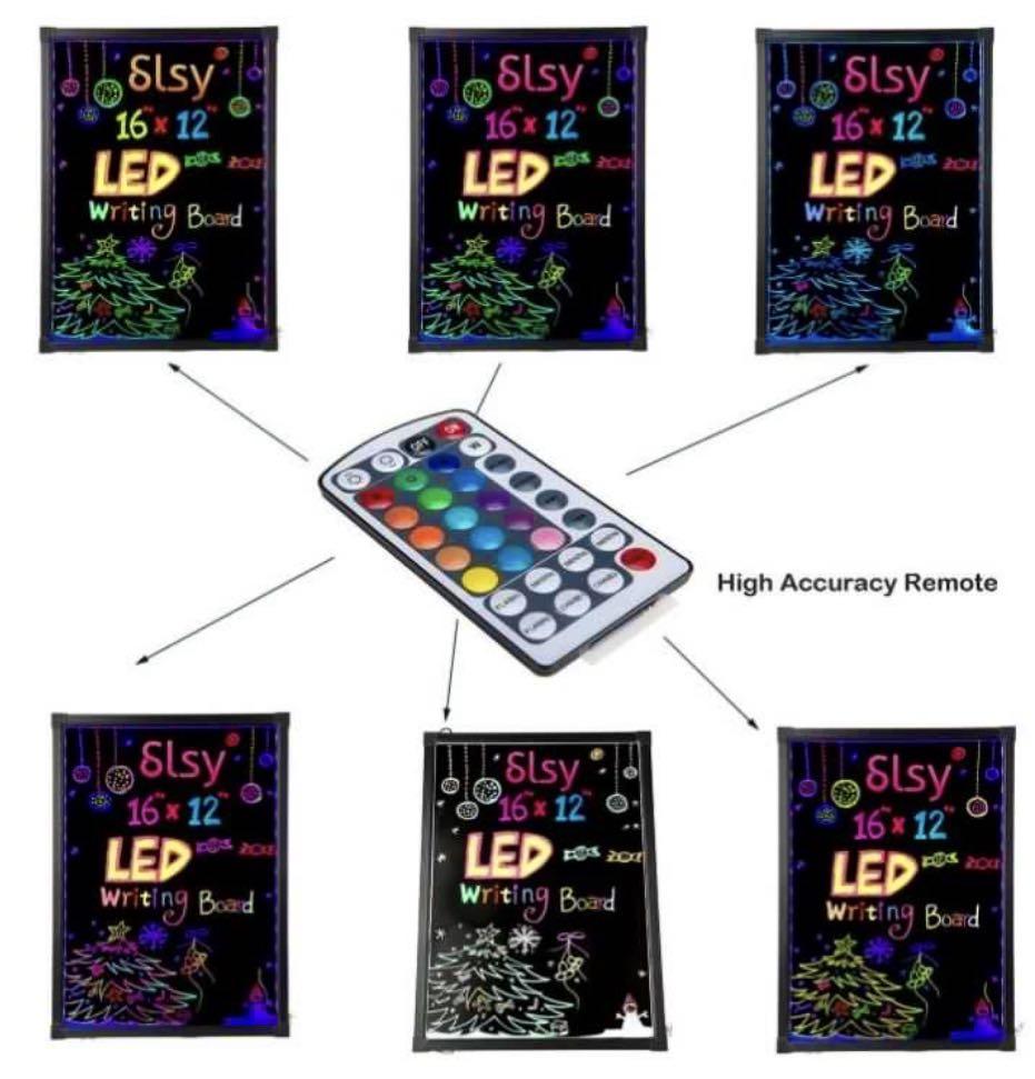 New LED Neon illuminating Writing Drawing Board - With Remote ...