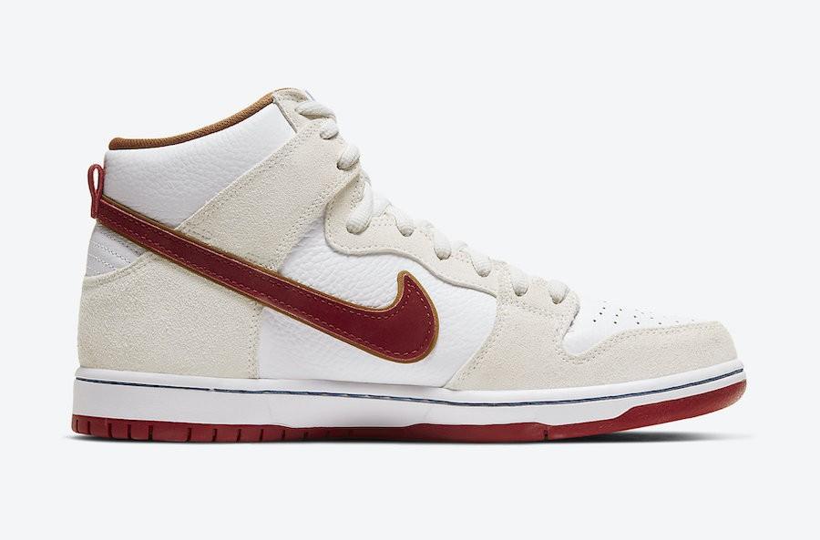 Nike dunk high team crimson clearance